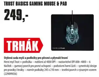 COMFOR Trust basics gaming mouse & pad nabídka