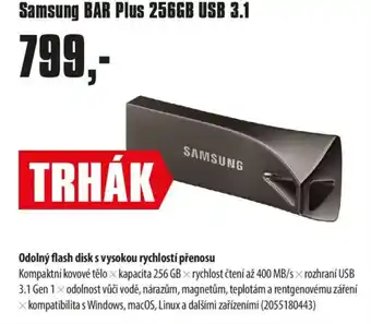 COMFOR Samsung BAR Plus 256GB USB 3.1 nabídka