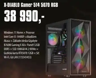 COMFOR X-DIABLO Gamer 514 5070 RGB nabídka