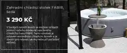 Kondela Zahradní chladící stolek FABIR, šedá nabídka