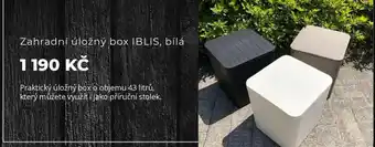 Kondela Zahradní úložný box IBLIS, bílá nabídka