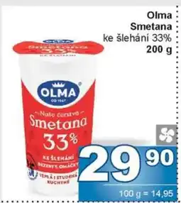 Jip Olma Smetana ke šlehání 33% nabídka