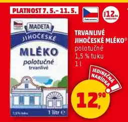 Penny Market TRVANLIVÉ JIHOČESKÉ MLÉKO nabídka