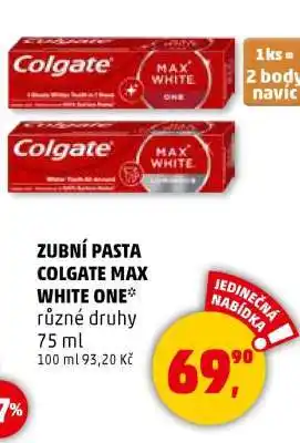 Penny Market Zubní pasta Colgate Max White One nabídka