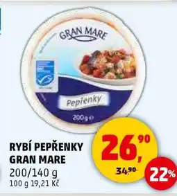 Penny Market RYBÍ PEPŘENKY GRAN MARE nabídka