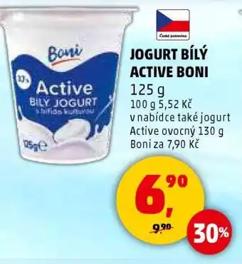 Penny Market JOGURT BÍLÝ ACTIVE BONI nabídka