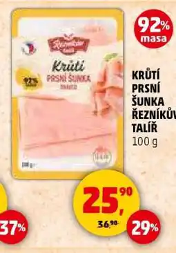 Penny Market KRŮTÍ PRSNÍ ŠUNKA ŘEZNÍKŮV TALÍŘ nabídka