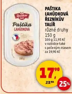 Penny Market PAŠTIKA LAHŮDKOVÁ ŘEZNÍKŮV TALÍŘ nabídka