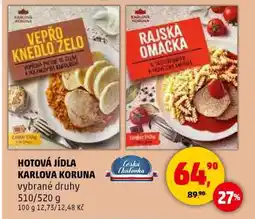 Penny Market HOTOVÁ JÍDLA KARLOVA KORUNA nabídka
