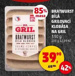 Penny Market BRATWURST BÍLÁ GRILOVACÍ KLOBÁSA NA GRIL nabídka
