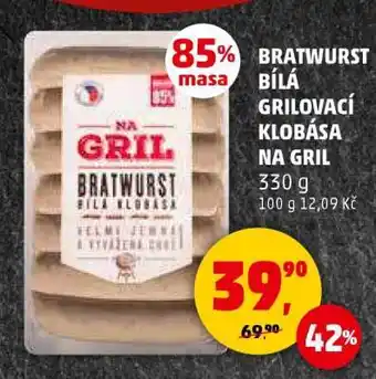 Penny Market BRATWURST BÍLÁ GRILOVACÍ KLOBÁSA NA GRIL nabídka