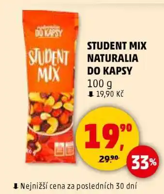 Penny Market STUDENT MIX NATURALIA DO KAPSY nabídka