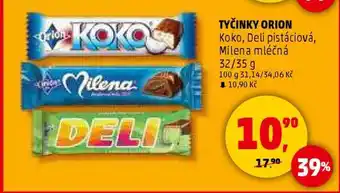Penny Market TYČINKY ORION nabídka