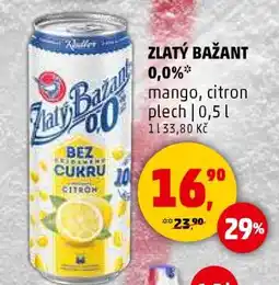Penny Market ZLATÝ BAŽANT 0,0% nabídka