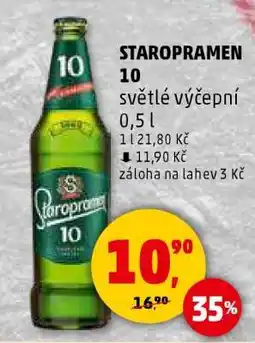 Penny Market STAROPRAMEN 10 světlé výčepní 0,5 l nabídka