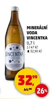 Penny Market MINERÁLNÍ VODA VINCENTKA nabídka