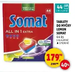Penny Market TABLETY DO MYČKY LEMON SOMAT nabídka