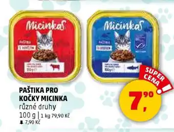 Penny Market PAŠTIKA PRO KOČKY MICINKA nabídka