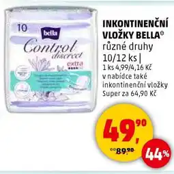 Penny Market INKONTINENČNÍ VLOŽKY BELLA nabídka