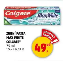 Penny Market Zubní pasta Max White Colgate nabídka