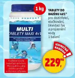 Penny Market Tablety do bazénu 4v1 nabídka
