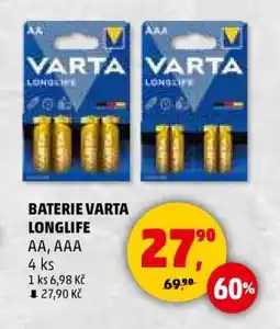 Penny Market Baterie VARTA Longlife nabídka