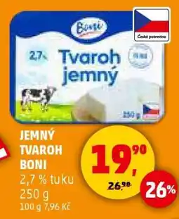 Penny Market JEMNÝ TVAROH BONI nabídka