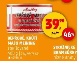 Penny Market VEPŘOVÉ, KRŮTÍ MASO MEINING nabídka