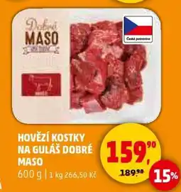Penny Market HOVĚZÍ KOSTKY NA GULÁŠ DOBRÉ MASO nabídka