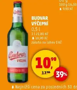 Penny Market Budvar výčepní nabídka