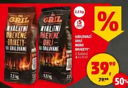 Penny Market Grilovací uhlí nebo brikety nabídka