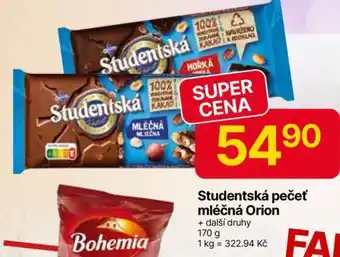 Hruška Studentská pečeť mléčná Orion nabídka