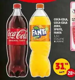 Penny Market COCA-COLA, COCA-COLA ZERO, SPRITE, FANTA nabídka