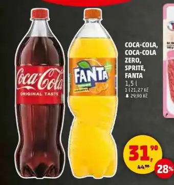 Penny Market COCA-COLA, COCA-COLA ZERO, SPRITE, FANTA nabídka
