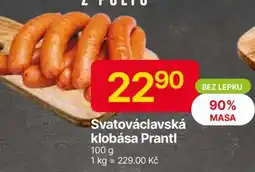 Hruška Svatováclavská klobása Prantl nabídka