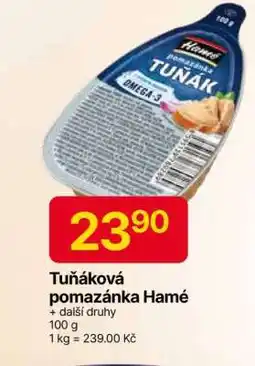 Hruška Tuňáková pomazánka Hamé nabídka