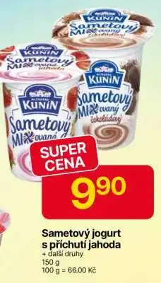 Hruška Sametový jogurt s příchutí jahoda nabídka