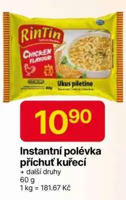 Hruška Instantní polévka příchuť kuřecí nabídka