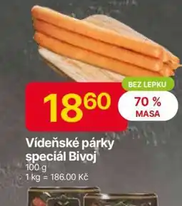 Hruška Vídeňské párky speciál Bivoj nabídka
