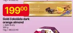 Hruška Gold čokoláda dark orange almond nabídka