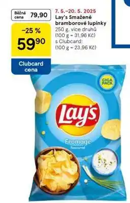 Tesco Lay's Smažené bramborové lupínky nabídka