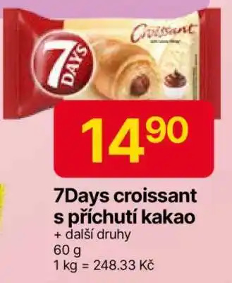 Hruška 7Days croissant s příchutí kakao nabídka