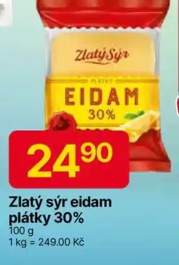 Hruška Zlatý Sýr Eidam plátky 30% nabídka