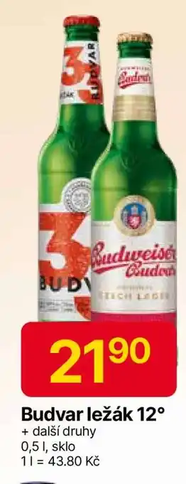 Hruška Budvar ležák 12° nabídka