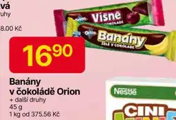 Hruška BANÁNY V ČOKOLÁDĚ ORION nabídka