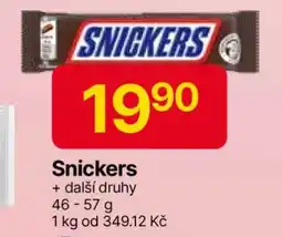 Hruška Snickers nabídka