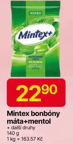 Hruška Mintex bonbóny máta+mentol nabídka