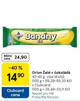 Tesco ORION BANÁNY BÍLÉ nabídka