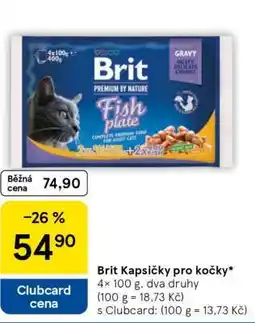 Tesco Brit Kapsičky pro kočky nabídka