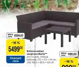 Tesco Rohová sedací souprava Marie nabídka